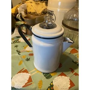 Pyrex enameled coffee pot